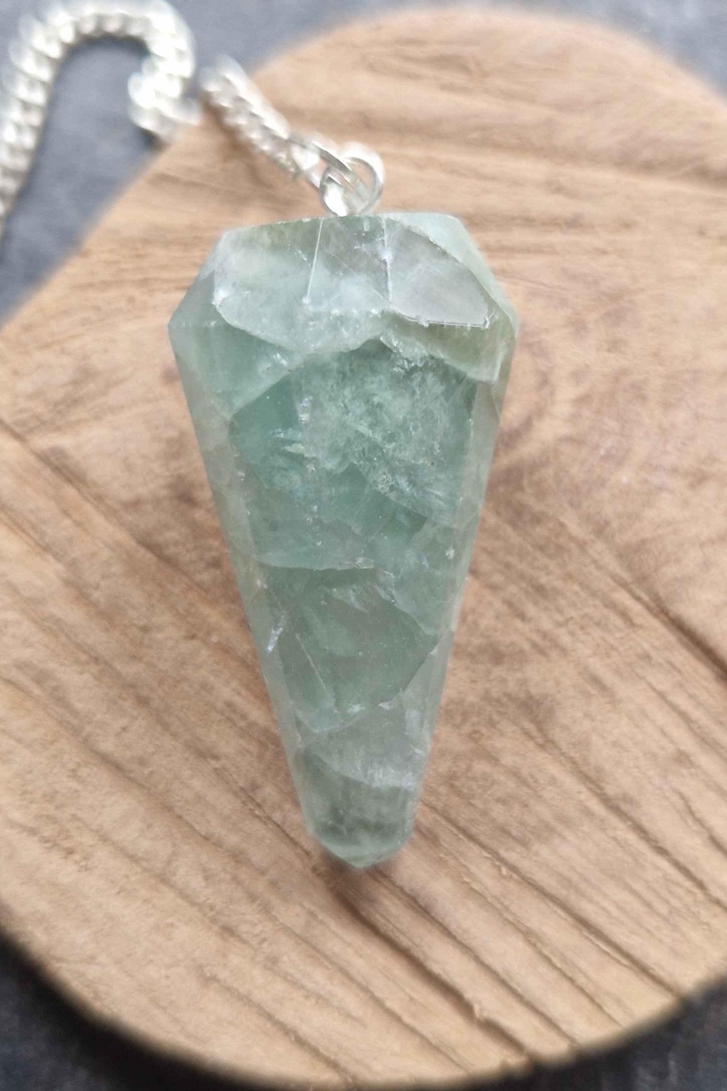 Hot Vintage Style Fluorite Pendulum | Intuition & Clarity